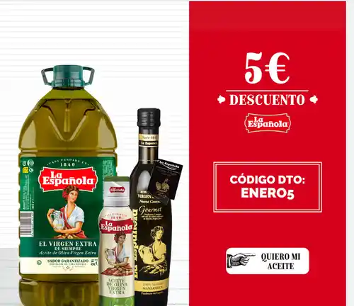 La Española Código Descuento 5 € (Compra superior a 75 €)