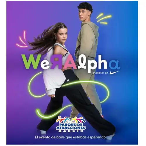 Participa en el Concurso de Baile WeRAlpha y Gana Entradas para el Parque de Atracciones de Madrid (Sorteo)
