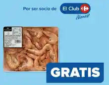 Langostinos gratis en Carrefour (por compras)