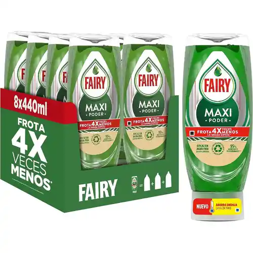 Lavavajillas Liquido a Mano Fairy Maxi Poder 8x440ml