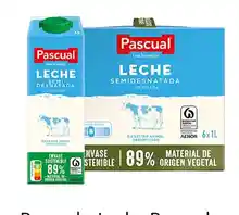 Leche Semidesnatada Pascual a 0,71€/L (Comprando 24)