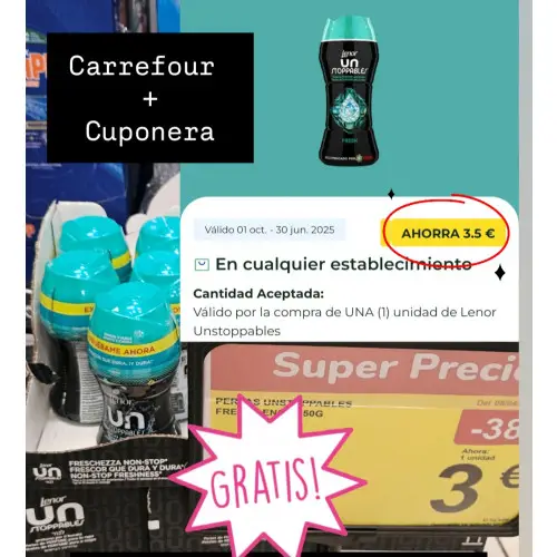 Lenor 150gr GRATIS en Carrefour o ganando dinero 💰 💸