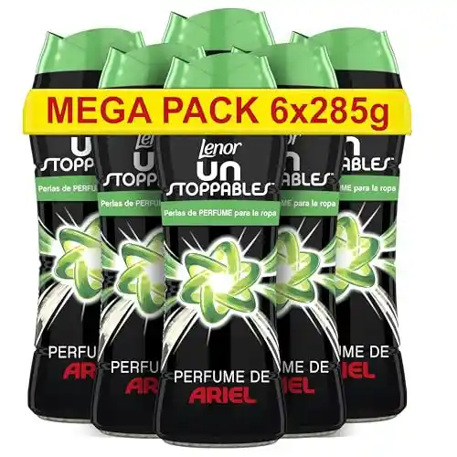 Lenor Unstoppables Perlas Lavadora Perfumadas, (6 x 285 g)