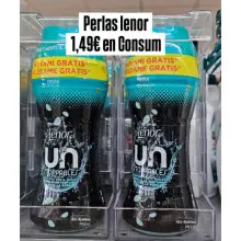 Lenor Unstoppables por solo 1,49 € combinando descuentos (Consum)