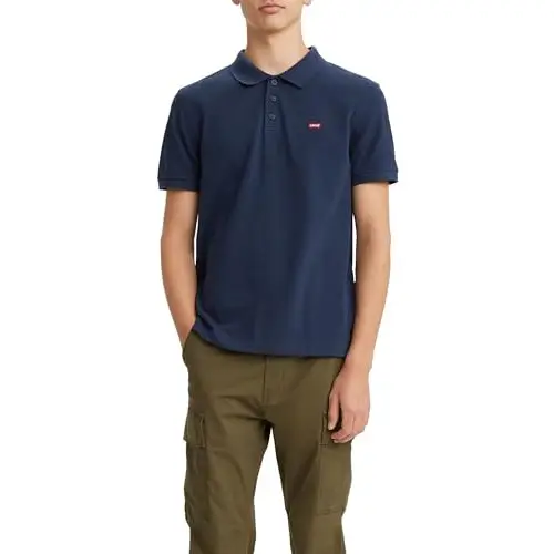 Levi's Housemark Polo Camiseta, Dress Blues D, M Hombre