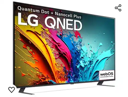 LG 75" 4K QNED, Smart TV, HDR10, WebOS24, Serie 85, Procesador Alta Potencia, Dolby Digital Plus, Gaming, Alexa/Google Assistant, Negro