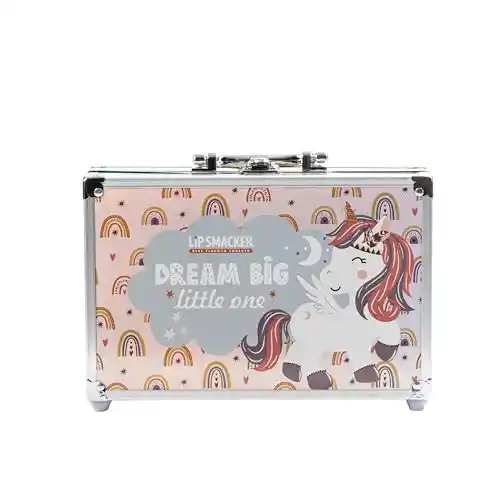 Lip Smacker Beauty Train Case, Set de Regalo para Niñas con 22 Brillos de Labios