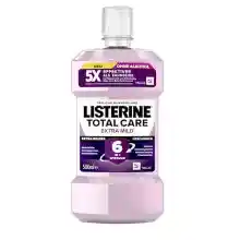 Listerine Cuidado Total Sabor Suave, 3 unidades de enjuague bucal.