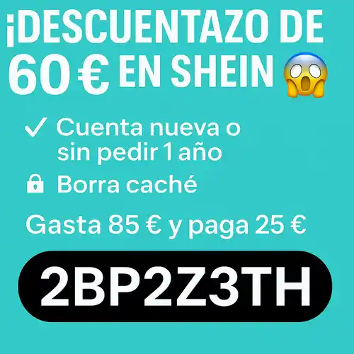 ¡Locura por el descuentazo de 60€ en SHEIN!!