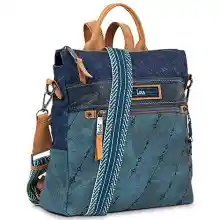 Lois - Bolsos Mochila para Mujer, Mochilas Mujer Casual, Mochila Mujer Pequeña, Bolso Mochila Mujer Antirrobo, Mochila Azul Mujer. Mochila Lois