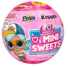 L.O.L. Surprise! Loves Mini Sweets - SURTIDO - 8 sorpresas -8 accesorios y muñecas con tema de caramelo en un embalaje de bola de papel - Para niños y coleccionistas de 4+ años