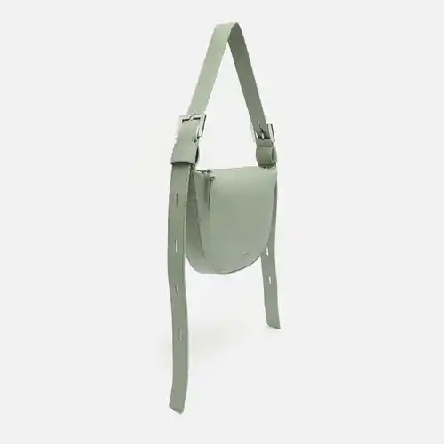 Lun bolso de hombro con forma de media luna y asa regulable de Misako