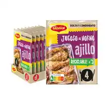 MAGGI Jugoso al Horno Pollo al Ajillo al toque de perejil - 1 Bolsa para Horno con Condimientos - Pack de 16 x 36g (Óptimo para cocinar en Airfryer)