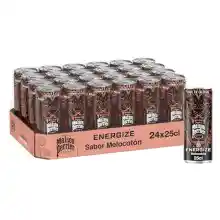 Maison Perrier Energize Bebida Energética Melocoton, 24 latas de 25 cl