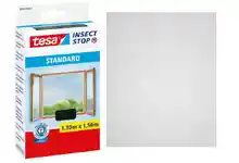 Malla Mosquitera STANDARD para Ventanas, Mosquitera Autoadhesiva, Recortable al Tamaño Deseado, Gris Antracita, 130 cm x 150 cm
