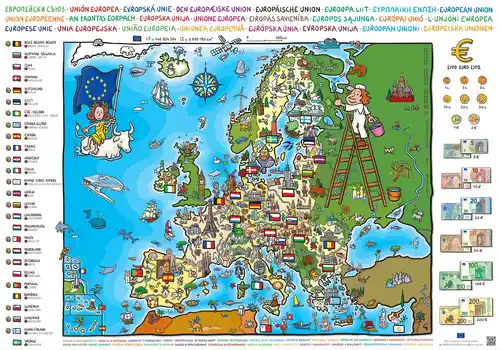 Mapa XL de la Unión Europea