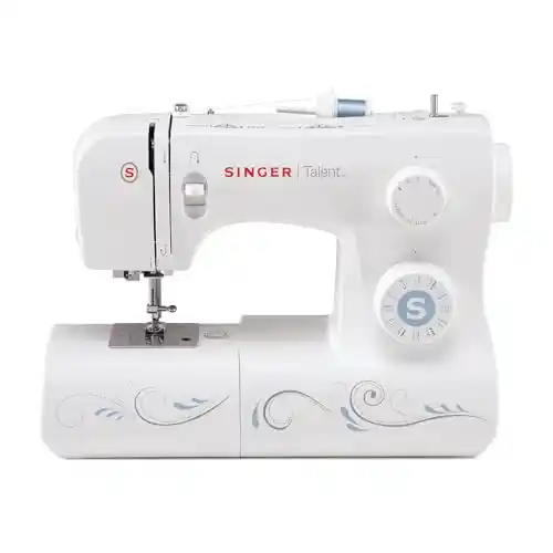 Máquina de coser Singer Talent 3323 con 30 puntadas.