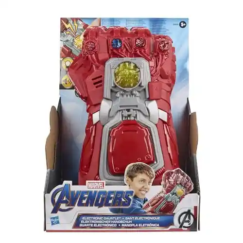 Marvel Avengers: Endgame - Guante del Infinito de Color Rojo - Guante electrónico para Juego de rol con Luces y Sonidos - Juguetes Infantiles de superhéroes