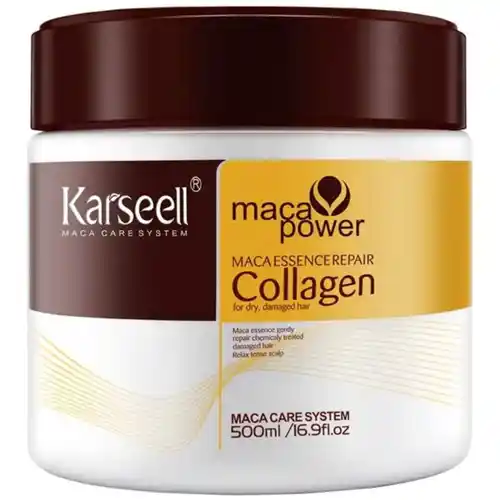 Mascarilla Karseell 500ml: Hidratación y reparación profunda con colágeno y argán – ¡Cabello suave y brillante al mejor precio!