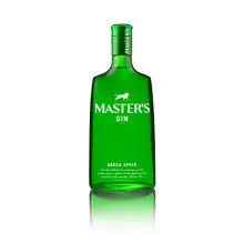 Master's Gin Green Apple - Ginebra premium con sabor manzana, botella 700 ml