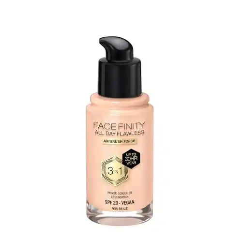 Max Factor Facefinity All Day Flawless 3-in-1 base de maquillaje N55 Beige 30ml