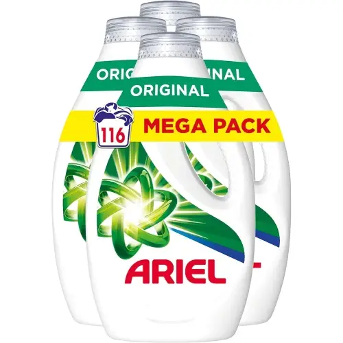 MEGA PACK Ariel Detergente Lavadora Liquido | 31% de Descuento en AMAZON