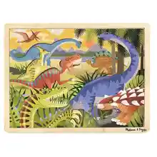 Melissa & Doug-19066 Doug Rompecabezas de Dinosaurio, Multicolor, 1 EA (19066)