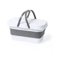 Mesa-Cesta Piscina, Playa Multifunción 16 Litros Resistente con Mesa Picnic Plegable