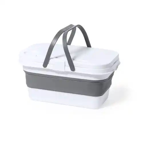 Mesa-Cesta Piscina, Playa Multifunción 16 Litros Resistente con Mesa Picnic Plegable