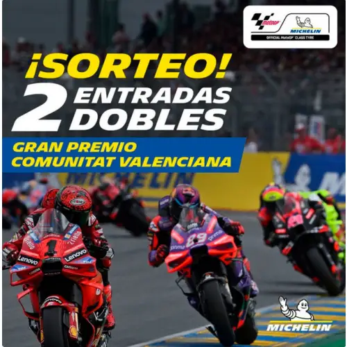 Michelin te invita al GP de MotoGP en Cheste (sorteos)