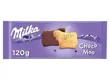 Milka Choco Moo Galletas en Forma de Vaca Recubiertas con Chocolate con Leche de los Alpes 120g