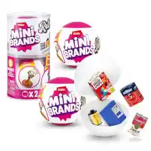Cápsulas retro de Mini Brands de ZURU, minis coleccionables retro sorpresa, empaque sorpresa, coleccionables de temática retro (2 cápsulas)
