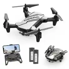 Mini Dron 720P HD Plegable +2 Baterías +Extras