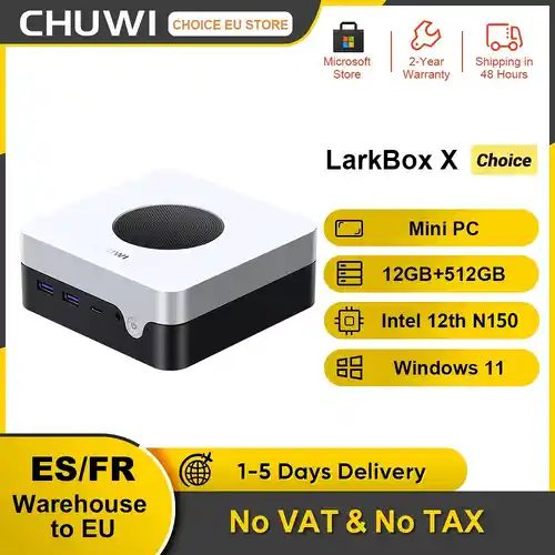 Mini PC CHUWI LarkBox X con Intel N100 y 12GB RAM/512GB SSD