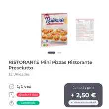 Mini pizzas ristorante por menos de 1€ , Reembolso gelt