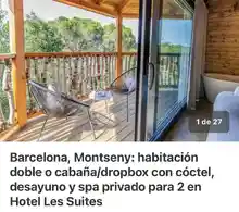 Mira que chulada 😍  Duerme en una cabaña por 69€