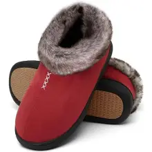 Mishansha Zapatillas Casa Mujer Invierno Pantuflas Mujer Invierno Zapatillas de estar por Casa Cerradas Calientes Women Slippers Marrón B,Gr.39 EU