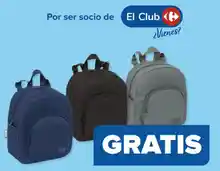 Mochila gratis en Carrefour por compras