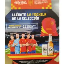 Mochila gratis por compra de cerveza Victoria (visto en Carrefour)