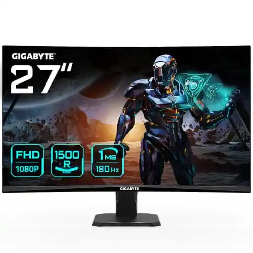 Monitor curvo Gigabyte GS27FC 180Hz 1ms FHD 1500R