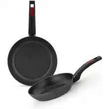 Monix Sunset - Set 2 Sartenes, Lote 22 y 26 cm, Antiadherentes, Aluminio Forjado, Todo Tipo de Cocinas, Gas y Vitro, Libre de PFOA