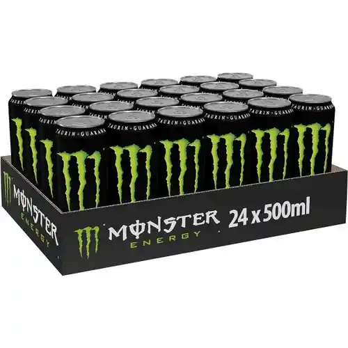 MONSTER ENERGY Original  Bebida energética  Pack de 24 latas 500 ml (A menos de 1€ la lata)