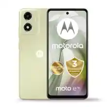 Motorola Moto E14 Pantalla HD+6,56" y 90 Hz, Sonido Dolby Atmos, cámara con IA, Android 14, 5000 mAh,Carga TurboPower 15W (Incluido), procesador Octa-Core,Dual SIM,Verde
