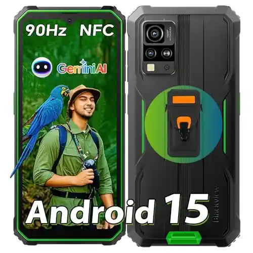 Movil Resistente  6.56" 90Hz HD+, 12GB+ 64GB/2TB Móvil Irrompible, 16MP