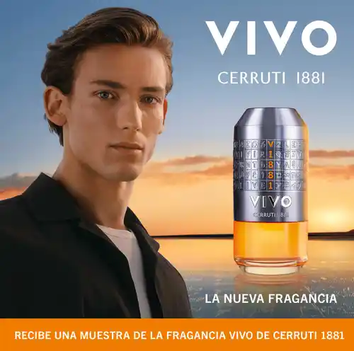 Muestra de fragancia VIVO de cerruti (anuncio en Facebook/Instagram)