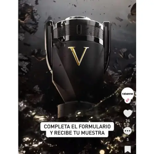 Consigue una muestra GRATIS de Paco Rabanne Invictus Victory (anuncio TikTok)