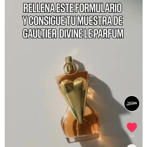 Muestra Gratis del perfume DIVINE de Jean Paul Gaultier (No hay link directo) leer descripción