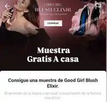 Muestra Gratis del perfume Good Girl Blush de CH (No hay link directo) leer descripción