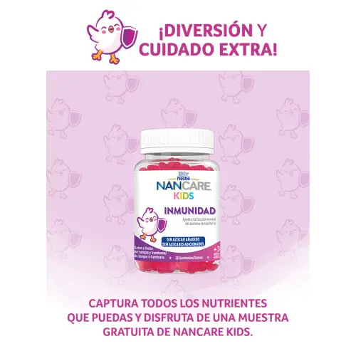 Muestra Gratis Nancare Kids Gummies | Refuerzo de Inmunidad Infantil