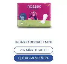 Muestras gratis a casa – Indasec Discreet®